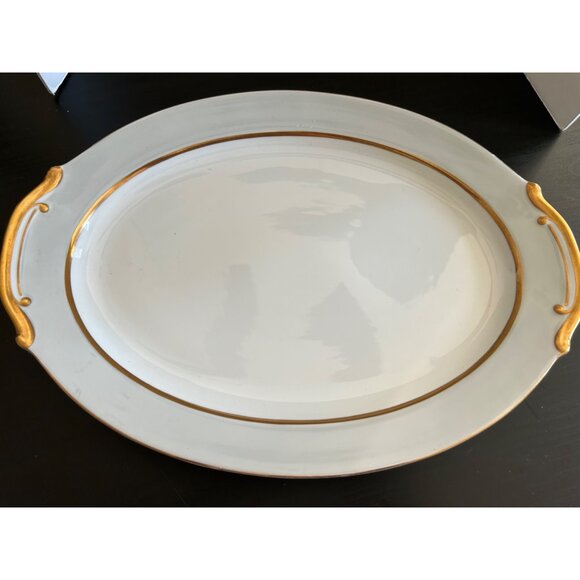 Grace China Graymont Oval Serving Platter With Gold Trim Large Vintage - Picture 6 of 6
